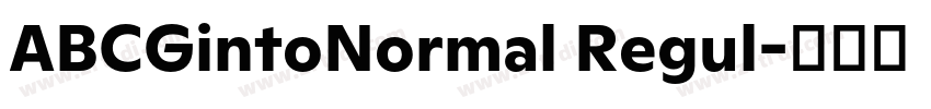 ABCGintoNormal Regul字体转换